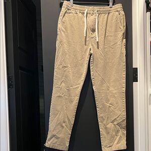 J. Crew Men's Beige Tan Drawstring Chinos